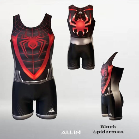 Black Spiderman Singlet