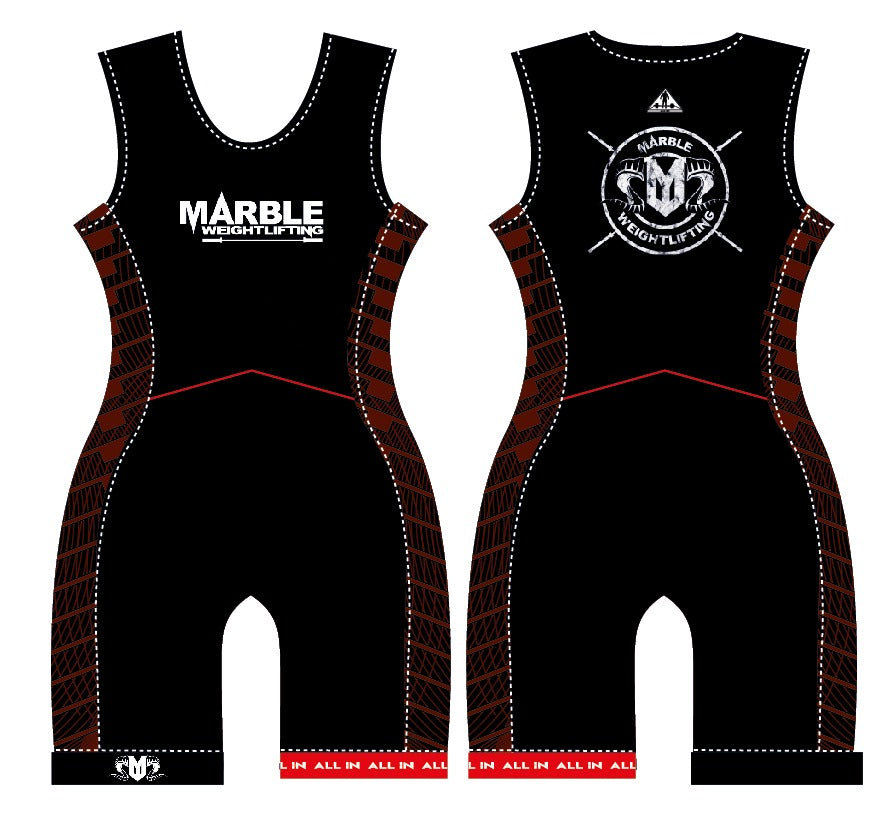 Marble Weightlifting Singlet